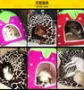 Strawberry Shape Soft Foldable Corduroy Mini Pet Bed Warm Animal Cave Nest Puppy Kennel Cute Pet Cat Dog House FMT2163