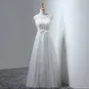 在庫のある在庫のスクープの花嫁介添人のドレス美しい色の床の長さのvestidosのためのドレスのためのドレスのためのドレス2022暑い