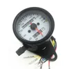 TKOSM MOTORCYCLE SPEEDometer Kursmätningsmätare ATV -cykelskoter Bakgrundsbelyst dubbelhastighetsmätare med LED -indikator DC 12V 0160KMH8471764