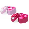 3Pcs/Box Heart-Shaped Rose Soap Flower Romantic Wedding Party Gift Hand Make Flower Petals Decor Valentine gift