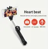 Monopiede palmare allungabile Self Selfie Stick + Telecomando otturatore Bluetooth + Supporto clip per iPhone / Android Samsung HTC ect