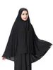 wholesale 12 Couleurs Femmes Élastique Bandeau Longue Écharpe Dame Musulman Hijab Arabe Wrap Châle Chapeaux Décor Femme Islamique Hijab Solide Rouge Gris