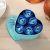6 pcs/set Rose Soap with Heart Shaped Gift Box Bath Rose Soap Flower For Birthday Wedding Valentine's Day Love Gift Wedding Decoration
