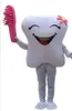 2018 Haute qualité Sourire Dent Dentiste Costume De Mascotte Fantaisie Fête Adulte Robe Gifts249k