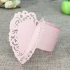 100pcs Laser Cut Hollow Love Heart Napkin Buckles Paper Napkin Rings For Wedding Party Decoration Wedding Favors Birthday Decor