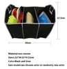 접이식 자동차 보관 상자 쓰레기통 트렁크 주최자 장난감 식품 물건 저장 용기 가방 자동 인테리어 액세서리 케이스 FBA 선박 HH7-472