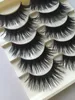 Ciglia finte Moda 5 paia 20 stili Nero Colorato Bellezza Trucco spesso Lungo Nautral Handmade Eye Lashes Extension Stage