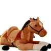 Dorimytrader Qualité Mignon Simulation Animal Cheval En Peluche Jouet Enfants Monter Cheval Jouets Grands Animaux pour Enfants Cadeau 130 cm 51 pouces DY60658