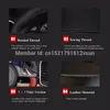 DIY Black Suede Leather Car Steering hjulskydd för Volkswagen Golf 7 Golf R MK7 Polo GTI Scirocco 2015 20162660