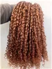 Brazilian Human Virgin Remy loose Curl Weft Brown Blonde 30# Color Unprocessed Baby Soft Extensions 100g/bundle Product