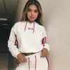 Vår sexiga spårningsdräkter stpried tryckta kvinnor sport bär avslappnad dräkt söt tröja med lång byxa 2 st set zxxj