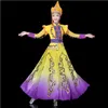 New design long Mongolian Dance clothing ethnic minority dress Chinese performance Folk Dance apparel Stage wear fancy Costumes for Singers