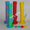 Bongosos de silício de narguilé 14 polegadas com tubo de silicone de percolator 14,4 mm Tamanho da junta de vidro Bonic Néctar Tubos de água