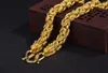 23 inches 18k guldfyllnadsskydd Dragon Wave Link Kedja Lucky Men Kubanskt halsband