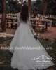 Principessa maniche lunghe Country Beach Abiti da sposa 2019 A Line Vintage pizzo floreale 3D Plus Size economici Boho Abiti da sposa Vestido De Novia