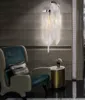Цепная светлая современная настенная лампа с кисточкой алюминиевый кронштейн серебряные браслеты освещения проход прихожая крыльца огни