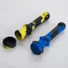 DHL Mini 14mm Silicone NC Kits 14mm Stainless Steel Tip Silicone pipe NC Food Grade Silicone