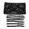 Атласная подвязки съемные широкие ремни металлические пряжки / клипы сексуальный пояс для чулок талии тренер сексуальное женское белье S507B