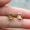 Billiga 8mm imitation zircon stud örhängen färg cirkel runda studs uttalande örhänge för tjejer gåva för kvinna smycken gåva