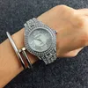 CONTENA Glänzende Volldiamant-Uhr Strass-Armbanduhr Damenuhren Mode Damenuhren Uhr saat1