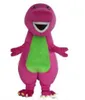 2018 Factory Outlets Hot Profession Barney Dinosaur Mascot Costumes Halloween Cartoon Adult Size Fancy Dress