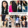 Brasiliansk djupvåg Curly Virgin Human Hair Weaves 8a 100% obearbetade peruanska malaysiska indiska djupa våg 3bundlar hårförlängningar väft