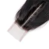 Fasci di capelli umani non trattati peruviani con fasci di onde del corpo con chiusura in pizzo 2X6 più chiusure 2 per 6 colore naturale2606841