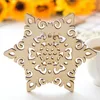 Wood coaster kitchen christmas placemat table mat decorations for home cup drink mug tea coffee drink snowflake pad