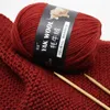 100g / boll Fine Worsted Blended Crochet Garn Stickning Sweater Scarf Yak Wool Garn för stickning Free Ship