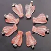 Charms Natural Stone Angel Pendant Beautiful Color mixing Crystal Stone Pendants 15mm * 20mm DIY jewelry making for women free shipping