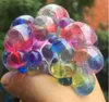 Anti Stress Reliever Colorful Beads Grape Mesh Ball Tricky Toys Autism Mood Squeeze Stress Relief Funny Gift