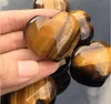 Factory Direct Pure Natural Tiger Eye Stone Serce w kształcie serca półszlachetne wisiorek półprodukty