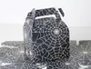 Personality spider web candy box Halloween theme party gift handle bags favor boxes black scenes table decorations black big size handle box