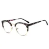 Mode Vrouwen Brillen Frame Mannen Vintage Metal Round Half Frame Merk Ontwerp Brillen Bijziendheid Glasses Bril SPILACLES Optische duidelijke lenzen