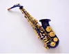 Haute Qualité Japon Suzuki Alto Saxophone Mib Tune Mi Plat SR-475 F Sax Blue Gold Key Instrument de Musique Professionnel en Laiton avec Embouchure