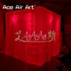 Cube Inflatable Photo Booth Tent With Colorful Led Lighting For Rental Wedding Party And Event