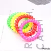 (10pcs) High Quality Hair Scrunchie Transparent Telephone Wire Elastic Hairbands for Children in Small Size 15 Colors available