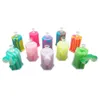 Hexagon Bubbler Pipes à eau en silicone pour fumer des herbes sèches Percolateur d'eau incassable Bong Pipe à fumer Dab Rig Fumer des narguilés Bongs