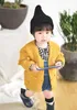 Bébé filles tricot cardigan automne enfants pompon col en V simple boutonnage pull à manches longues outwear bambin enfants coton hauts Y104