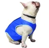 Gilet di raffreddamento per cani estivo traspirante blu Cappotto senza maniche Giacca per cuccioli Vestiti per animali Abbigliamento per cani T-shirt Cappotto XS S M L