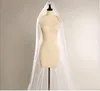 2019 cathédrale voiles de mariage dentelle bord un niveau église mariée accessoires pas cher long voile de mariée