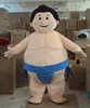 Japan Sumo Mascotte Kostuums Geanimeerde Thema Sumo Cospalie Cartoon Mascotte Karakter Halloween Carnaval Party Kostuum