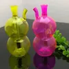 La couleur du verre d'eau Snuff Bottle Gourde Gros Bongs en verre Brûleur à mazout Tuyaux en verre Tuyaux d'eau Plates-formes pétrolières Fumer