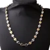 316L roestvrij staal unisex mode link ketting hoog gepolijst heren en dames hiphop punk knoppen ketting 4 Color241i