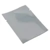 5x7cm 500 st Open Top Front Clear Aluminium Folie Vakuum Värmeförseglingspaketpåse för te Kaffepulver Mylar Folie Matlagringspåse med hak