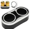 Car Styling Universal Auto Car Truck Adhesive Mount Dual Cup Holder Drink Bottle Holders + 2 Top Rings DXY88