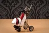 Oryginalny uchwyt na długopisy golfowe z workiem golfowym worka golfowa wózka wózka Pióra Golfista Caddy z 3 metalowymi długopisami i PU 5343294