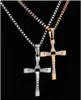 2017 Hot Alloy Diamond Cross Naszyjnik Akcesoria Clavicle Dominujący Mężczyźni i Kobiety Para Biżuteria Wisiorek To238