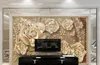 Benutzerdefinierte Tapete für Schlafzimmer Wände Wohnzimmer Hintergrund TV -Hintergrund Tapete Schmuck Blumen Wallpaper Home Decor 3d309p