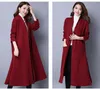 2021 Women's coat Autumn and Winter European Thicken Slim Long Sleeve Jacket Cardigan plus Size Wear